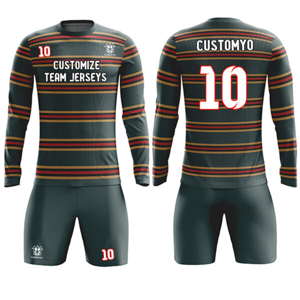 Custom Soccer Team Jerseys kits Full Sublimated Team name Player Names,Logo and Numbers  16